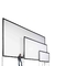Front Rear 200 Inches Foldable Projector Screen Frame Matt White